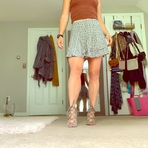 Flowy periwinkle skater skirt